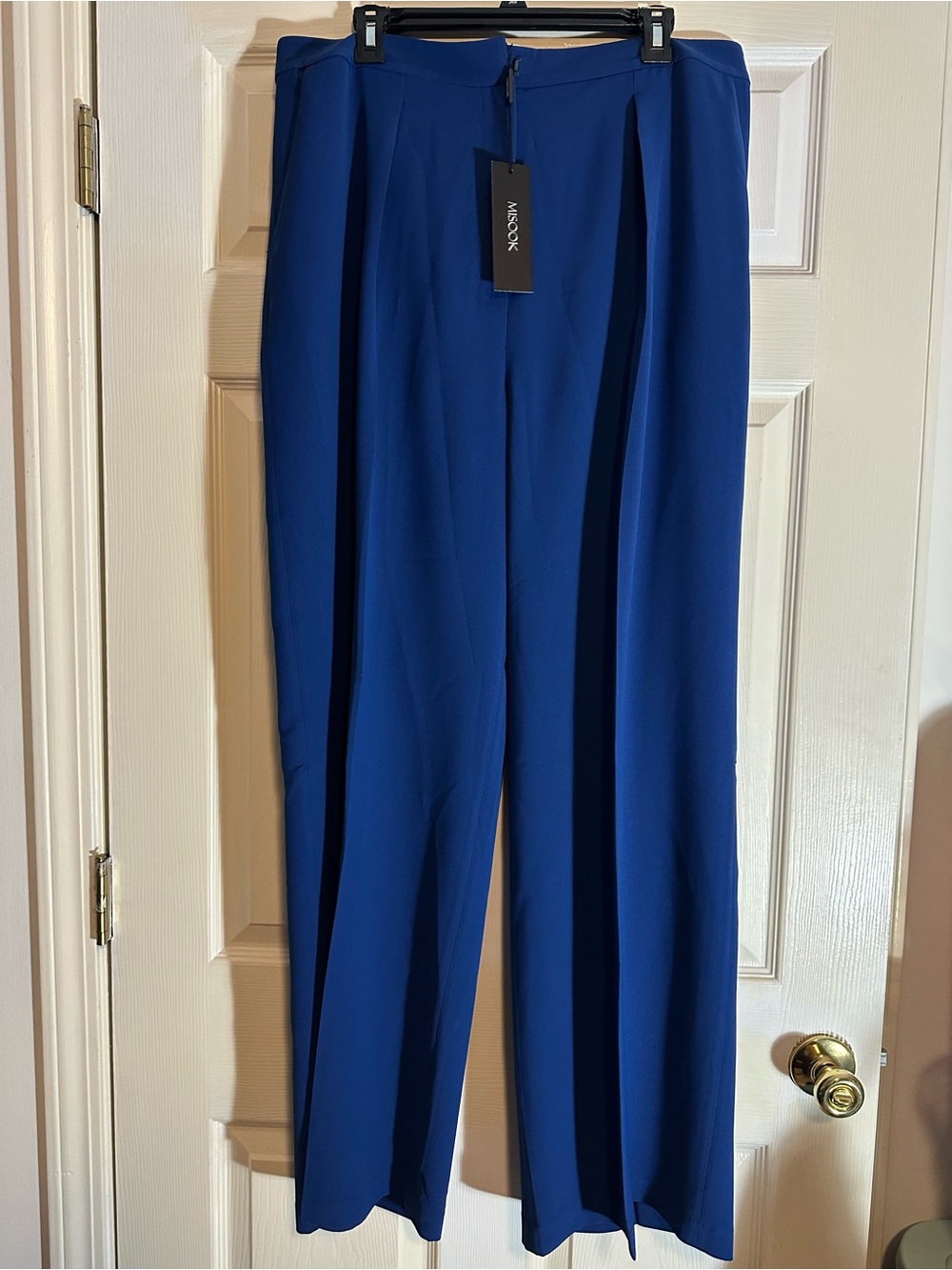 Misook Royal Blue Wide-Leg Trousers